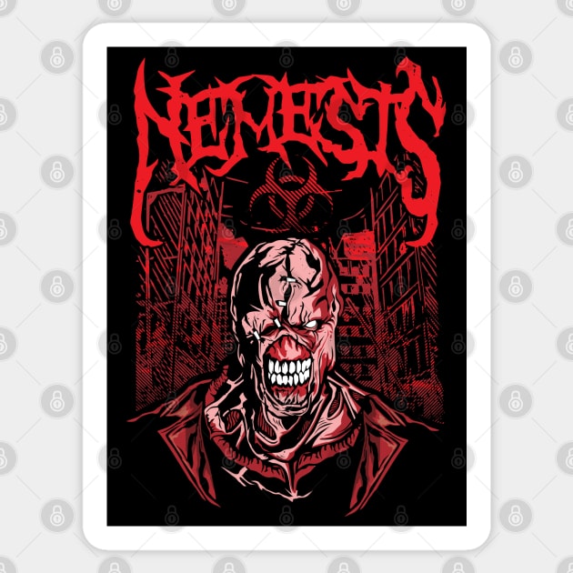 The Nemesis Sticker by DraculaByte